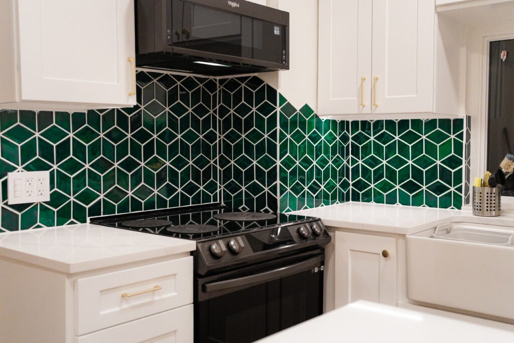 Kitchen remodel
Kitchen Remodeling near me 
Green Backsplash